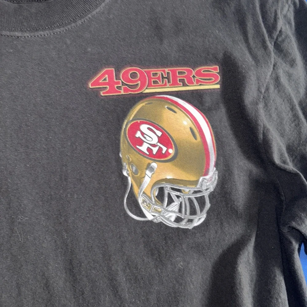 Reebok Men's San Francisco 49ers 2010 Team Schedule T-shirt Size Large Black